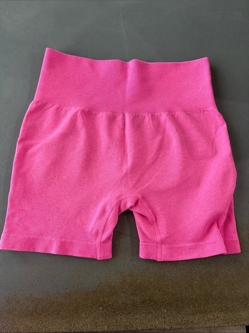 Amazon Hot Pink High-Waist Seamless Athletic Shorts
